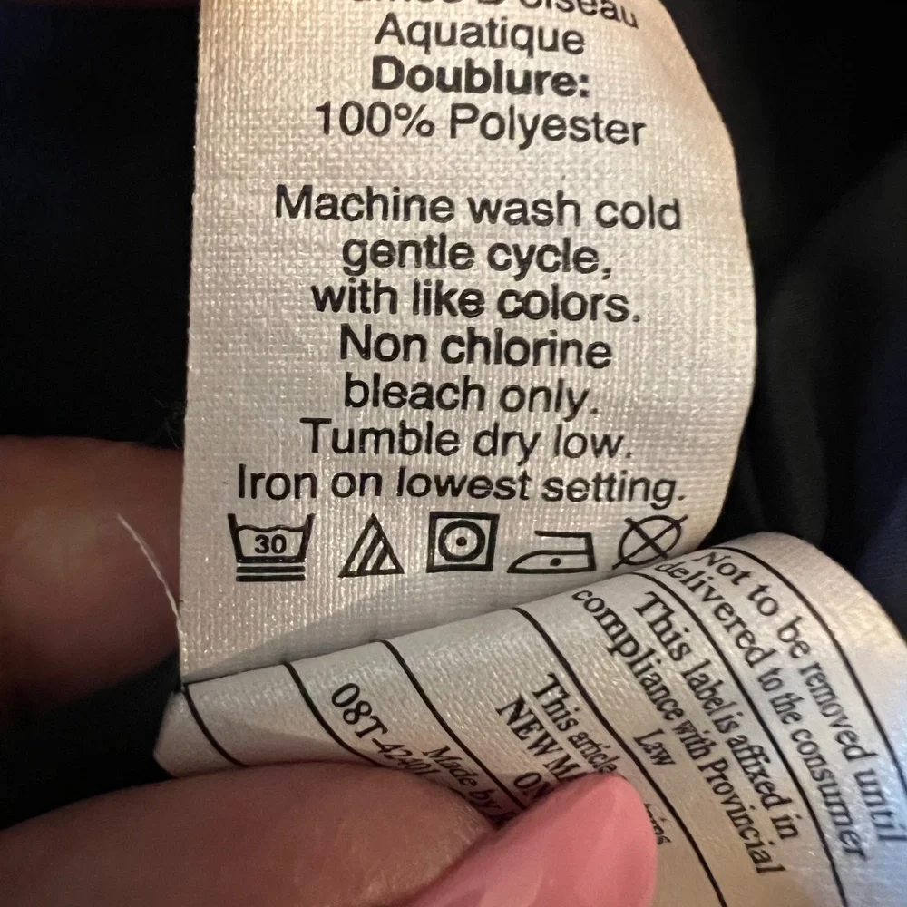 J. Crew Quilted Navy Down Puffer Vest, Zipper, Size Medium - Picture 8 of 11